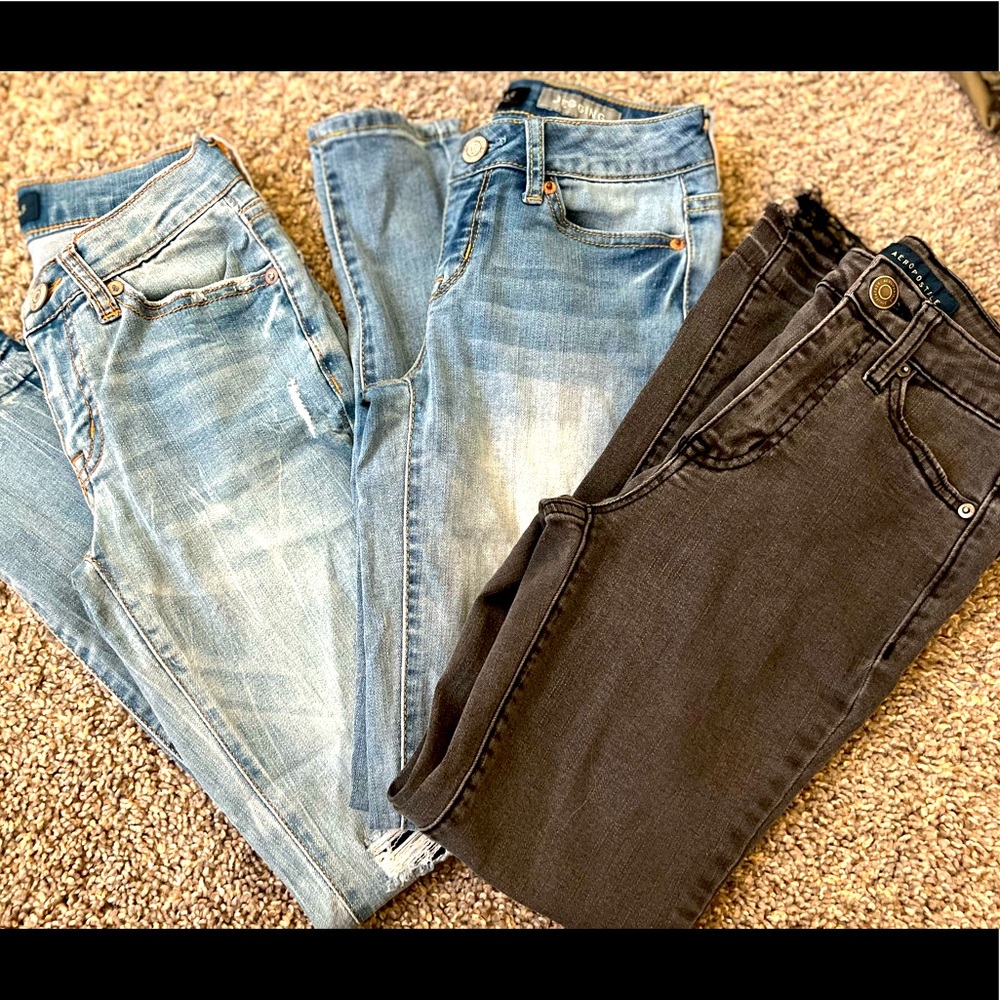Aeropostale jeans!! Size 1 and 0.